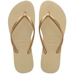 Havaianas Slim Lisa Areia/Dourado Claro 33/34