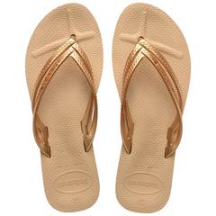 Havaianas Wedges Dourado 42