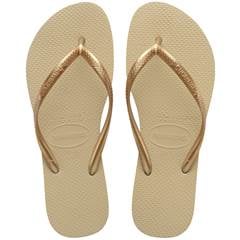 Havaianas Slim Lisa Areia/Dourado Claro 41/42