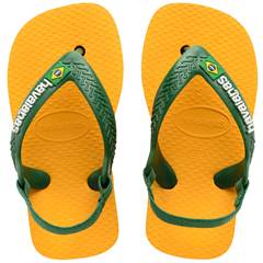 Havaianas Baby Brasil Logo Amarelo Pop/Amazonia 21