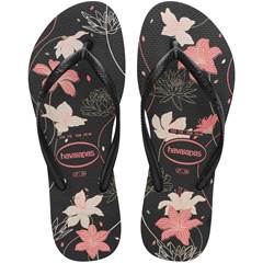 Havaianas Slim Organic Preto/Cinza Dark/Rosa Bebe 39/40