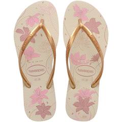 Havaianas Slim Organic Bege/Dourado 41/42