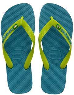 Havaianas Brasil Logo Azul Amazonita 45/46
