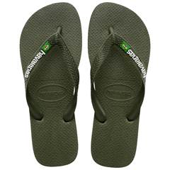 Havaianas Brasil Logo Musgo/Musgo 43/44