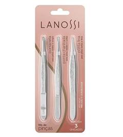 Kit Pincas Chanf/ Reta/ Fina C/3 Pcs