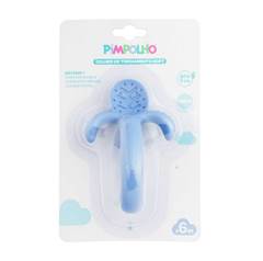 Colher De Treinamento Soft Silicone Azul Masc
