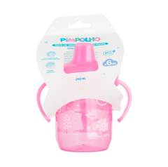 Copo de treinamento bico rigido c/alca e tampa 240ml 86401