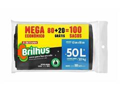 B Sacos P/Lixo Rolo Mega Brilhus 50L und