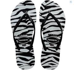 Havaianas Slim Animals Glitter FC Preto 25/06