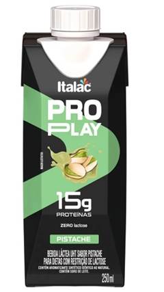 Bebida lactea pistache zero lactose (proplay 250ml italac 15g proteina)