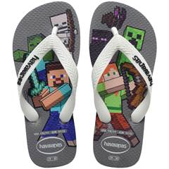 H KIDS MINECRAFT CINZA ACO/BRANCO 29/30*