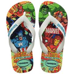 H KIDS TOP MARVEL II BRA/BRA/AZUL 27/28*