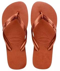 Havaianas Top Tiras Ferrugem/Cobre Metalico 33/34