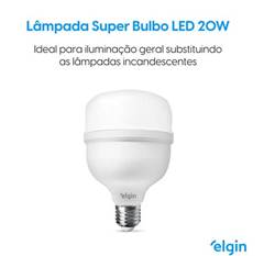 EL LAMPADA BULBO LED T 20W BIVOLT 6500K