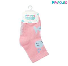 Kit Meia Colorida Feminina Com 3 Pecas Tamanho 21-25 79202