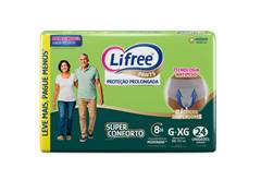 Fralda Calca Geriatrica Super Conforto Hiper Lifree G/XG 24 Unidades