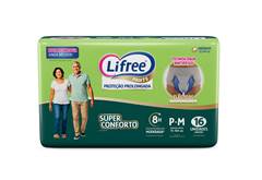 Fralda Calca Geriatrica Super Conforto Jumbo Lifree P/M 16 Unidades