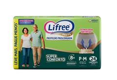 Fralda Calca Geriatrica Super Conforto Hiper Lifree P/M 24 Unidades