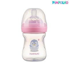 Mamadeira Serena Pinguim Rosa 150 ml - Unidade