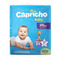 Fralda Capricho Baby Jumbinho P 24 Unidades