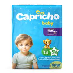 Fralda Capricho Baby Jumbinho XG 14 Unidades