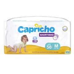 Fralda Capricho Shortinho Hiper M 58 Unidades