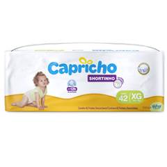 Fralda Capricho Shortinho Hiper XG 42 Unidades
