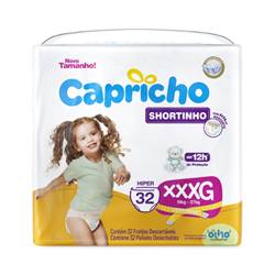 Fralda Capricho Shortinho Hiper XXXG 32 Unidades