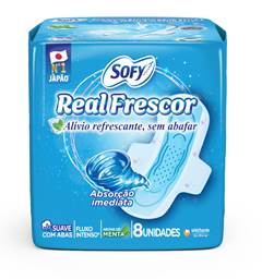 Absorvente Sofy Real Frescor Diurno 08 unidades