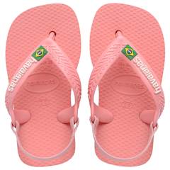 Havaianas Baby Brasil Logo Manga Rosa 21