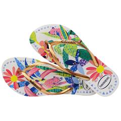 H SLIM TROP BRANCO/AZUL 35/36*