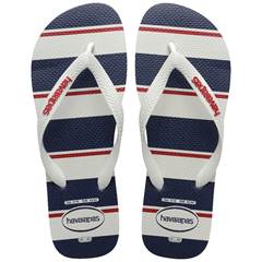 Havaianas Top Nautical Branco/Branco/Marinho 45/46
