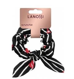 Lanossi Elastico Cabelo Scruc Black Kiss - Unidade