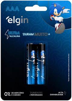 Elgin Pilha Ultra Alcalina AAA Blister - 02 unidades