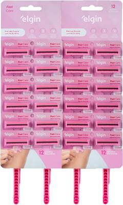 Elgin Cartela Fast Care 2 Laminas Feminina Emborrachada - 02 unidades