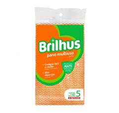 Pano Multiuso Brilhus Laranja C/05 unds - Pct