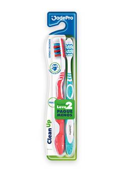 Jade Pró Escova Dental 709 Cleanup, Macia, 02 Unidades