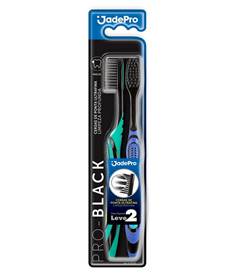 Jade Pró Escova Dental 742 Pró Black Macia - 02 Unidades