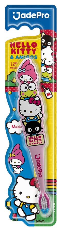 Jade Pró Escova Dental 347 Hello Kitty e Amigos Baby, Macia - Unidade